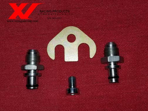 XV VTR Rack and Pinion Billet AN Fitting Adapters